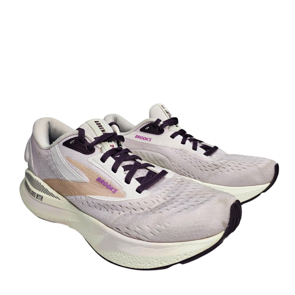 Brooks Adrenaline GTS 24 Womens 8.5 Purple Road Running Shoes 1204261B579